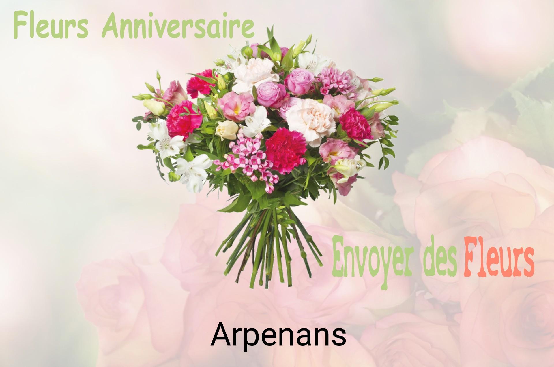 Bouquet de fleurs d’anniversaire livré à Arpenans