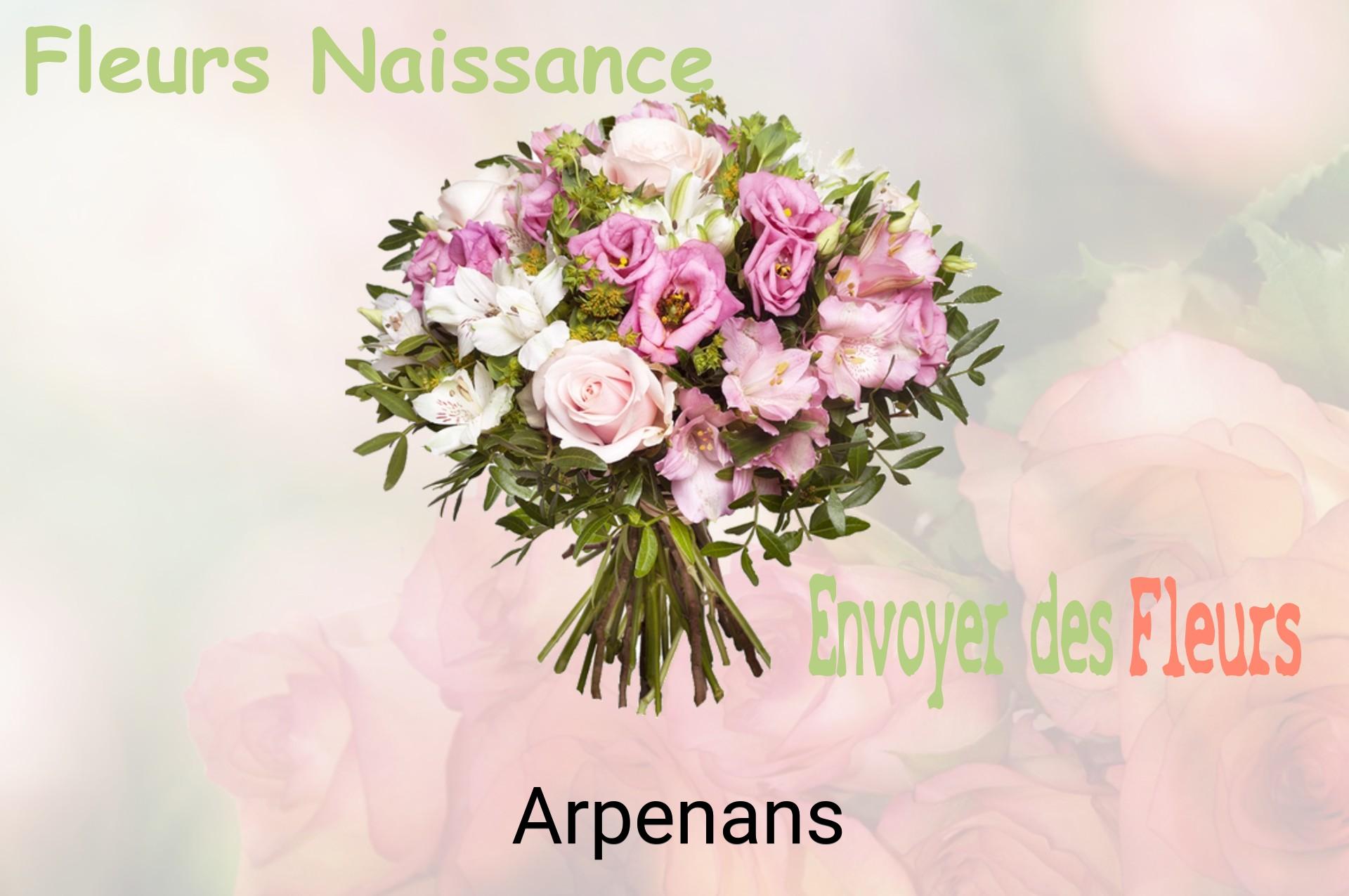 Bouquet de fleurs de naissance livré à Arpenans